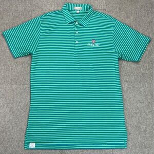 Peter Millar Summer Comfort Berkeley Hall Vtg Embroidered Golf Polo Shirt Size L